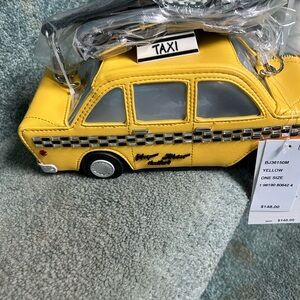Betsey Johnson Yellow Taxi Crossbody Bag